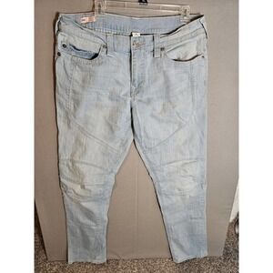 True Religion Jeans Mens 34 Geno Originals Denim Blue Relaxed Slim Fit